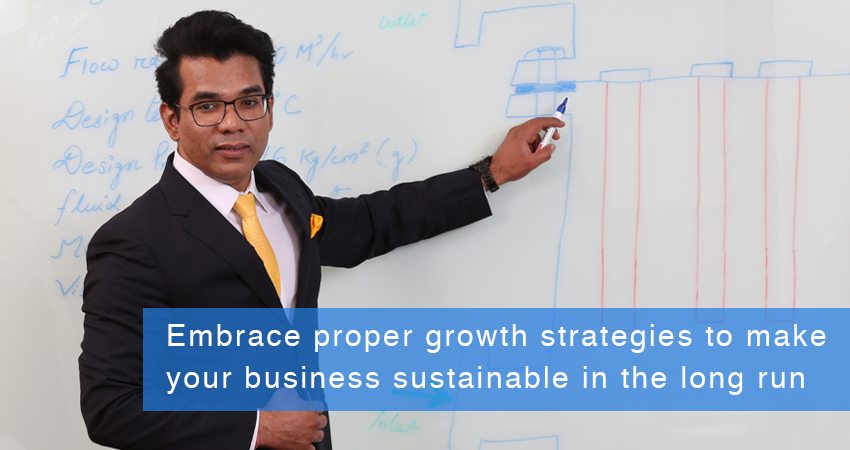 Embrace proper growth strategies to make your business sustainable in the long run